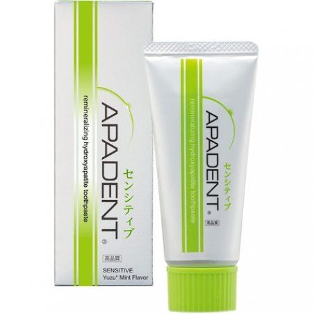 APADENT SENSITIVE Remineralizing Nano-Hydroxyapatite Toothpaste 60g Yuzu Mint Flavor