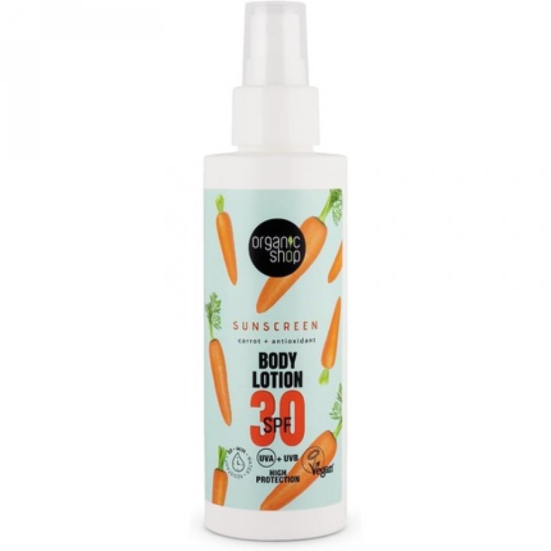 Organic Shop Sunscreen Body Lotion 30 SPF 150ml