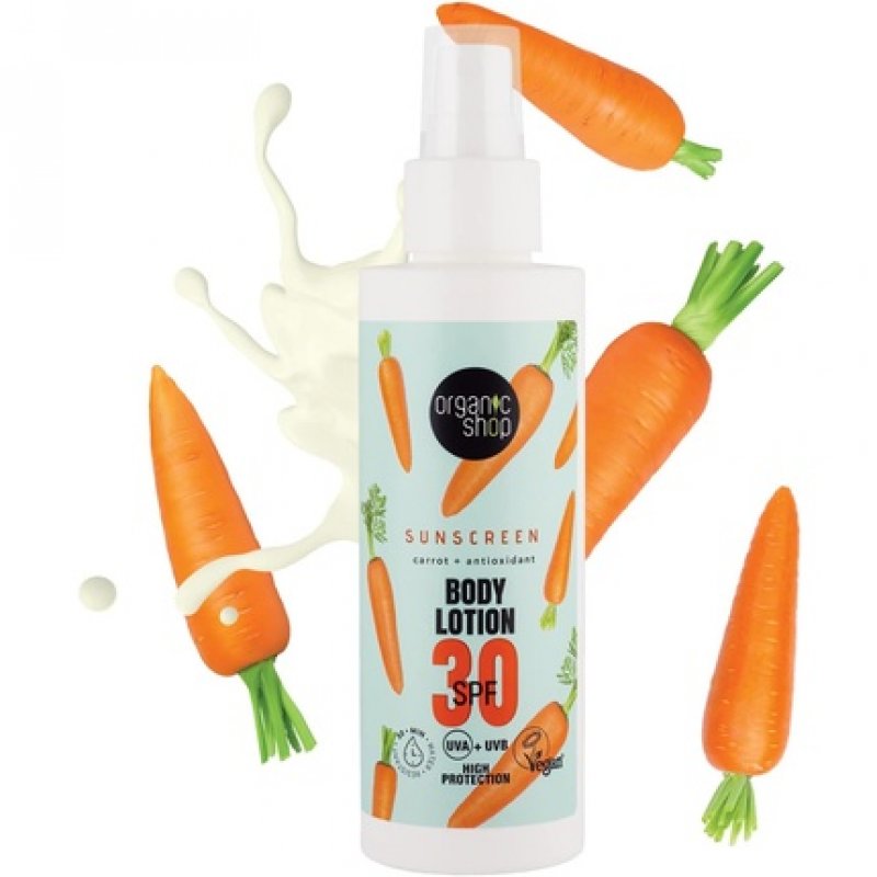 Organic Shop Sunscreen Body Lotion 30 SPF 150ml