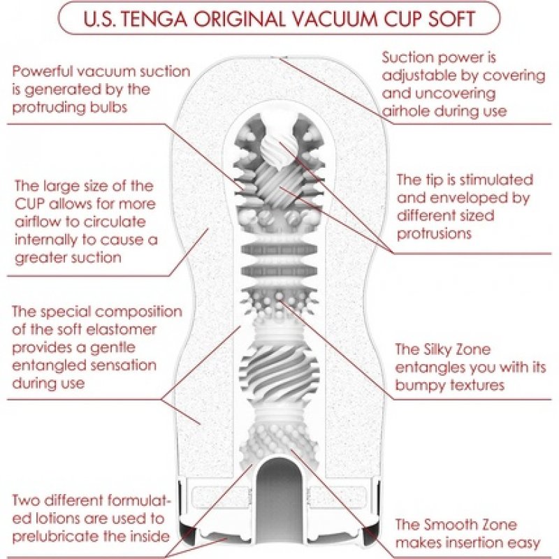 Tenga Original Vacuum Cup Gentle Multicolor - One Size