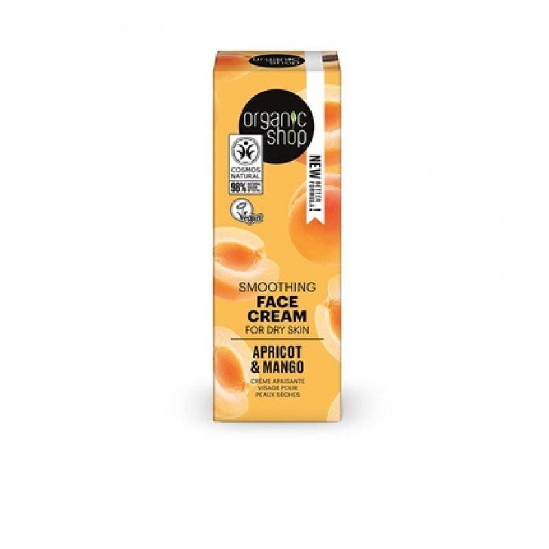 Organic Shop Light Daily Face Cream for Dry Skin Apricot and Mango 50ml