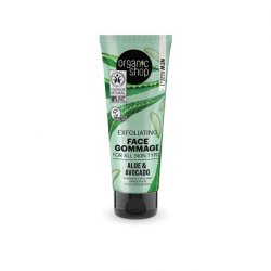 Organic Shop Avocado and Aloe Face Scrub for All Skin Types 75ml