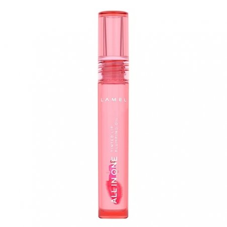 Lamel All in One Lip Tinted Plumping Oil Peachy N.401 Long-lasting Moisturizing Color