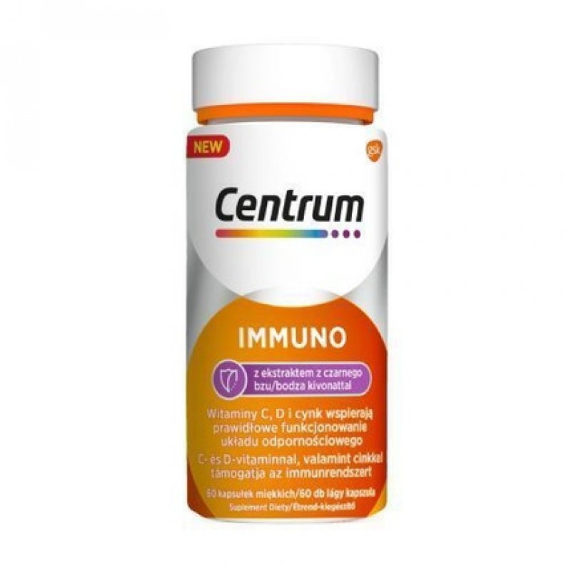 CENTRUM Immuno with Elderberry Extract Dietary Supplement 60 Capsules