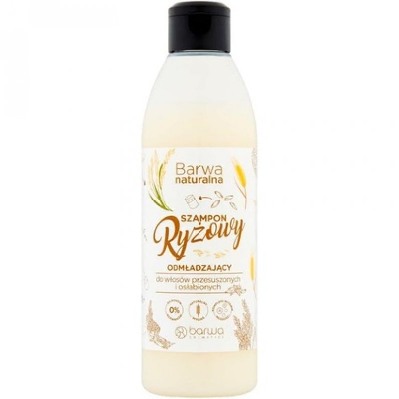 Barwa Naturalna Rice Rejuvenating Shampoo with Biotin for Dry Hair and Ends 300ml