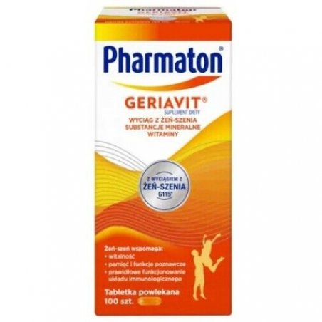 Geriatric Pharmaton Tablets Vitamins Minerals Ginseng Immunity