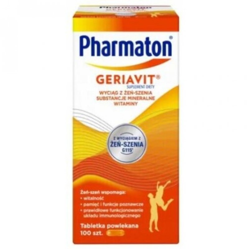 Geriatric Pharmaton Tablets Vitamins Minerals Ginseng Immunity