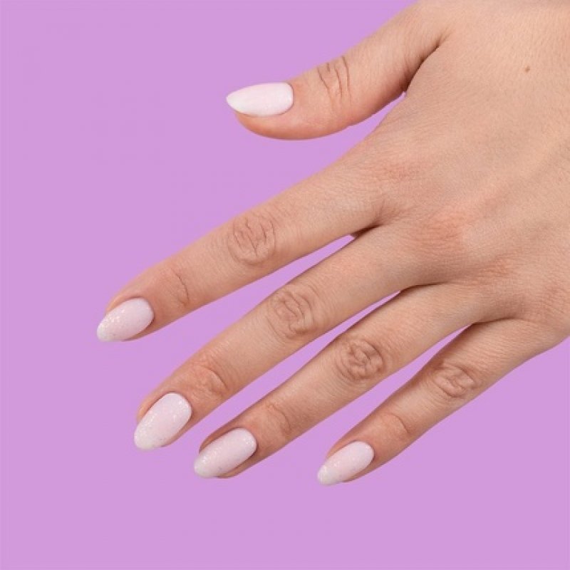 T26 Semilac UV Nail Polish Top No Wipe Matte Peach Galaxy 7ml