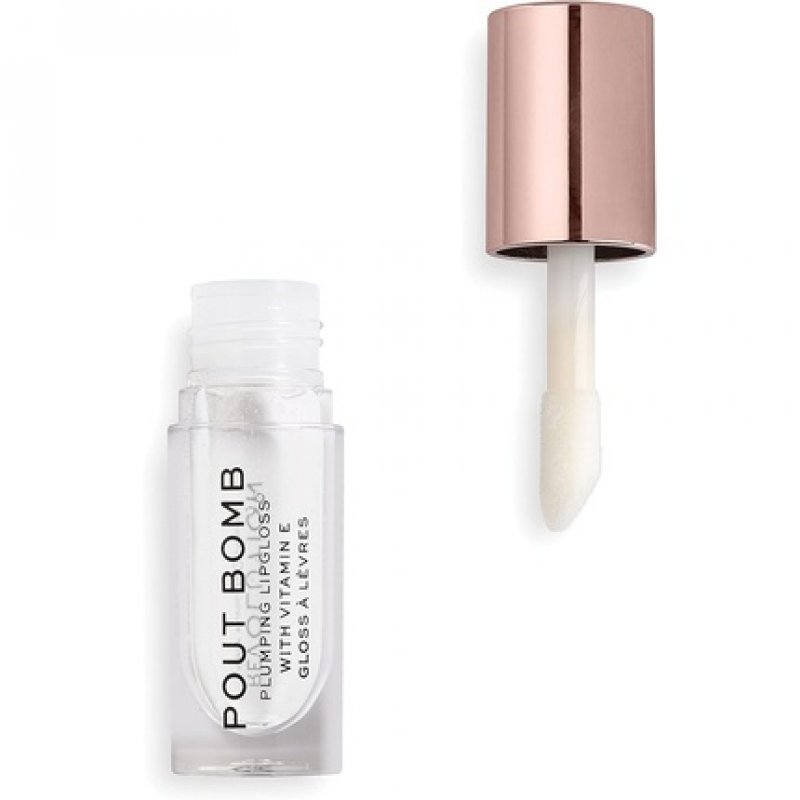 Revolution Pout Bomb Plumping Gloss Glaze Clear 4.6ml