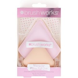 Brushworks Triangular Pillow Puff Duo