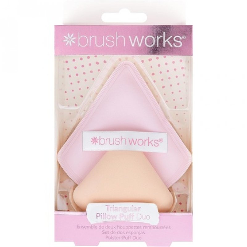 Brushworks Triangular Pillow Puff Duo