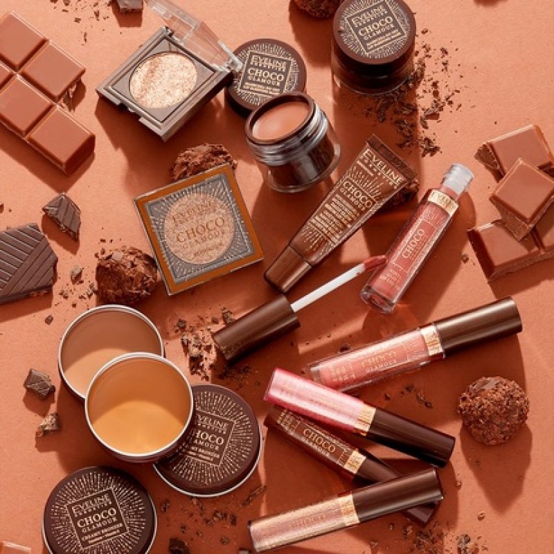 Eveline Cosmetics Choco Glamour Liquid Eyeshadow Stick Shimmer Cream Pencil Waterproof Highlighter Makeup for Girls