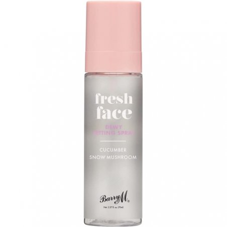Barry M Fresh Face Dewy Finish Setting Spray with Cucumber Extract and Snow Mushroom - Clear