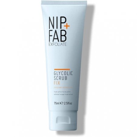 Nip Fab Glycolic Acid Fix Face Scrub with Salicylic Acid AHA/BHA Exfoliating Facial Cleanser Polish 75ml