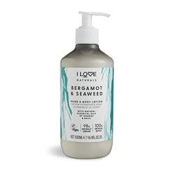 I Love Naturals Bergamot & Seaweed Hand & Body Lotion with Essential Oils of Orange & Basil 500ml