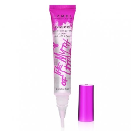 Lamel The Myth of Utopia Eyegloss Weightless Gel Formula Hypoallergenic Trendy Eye Makeup Non-Sticky Transparent Base