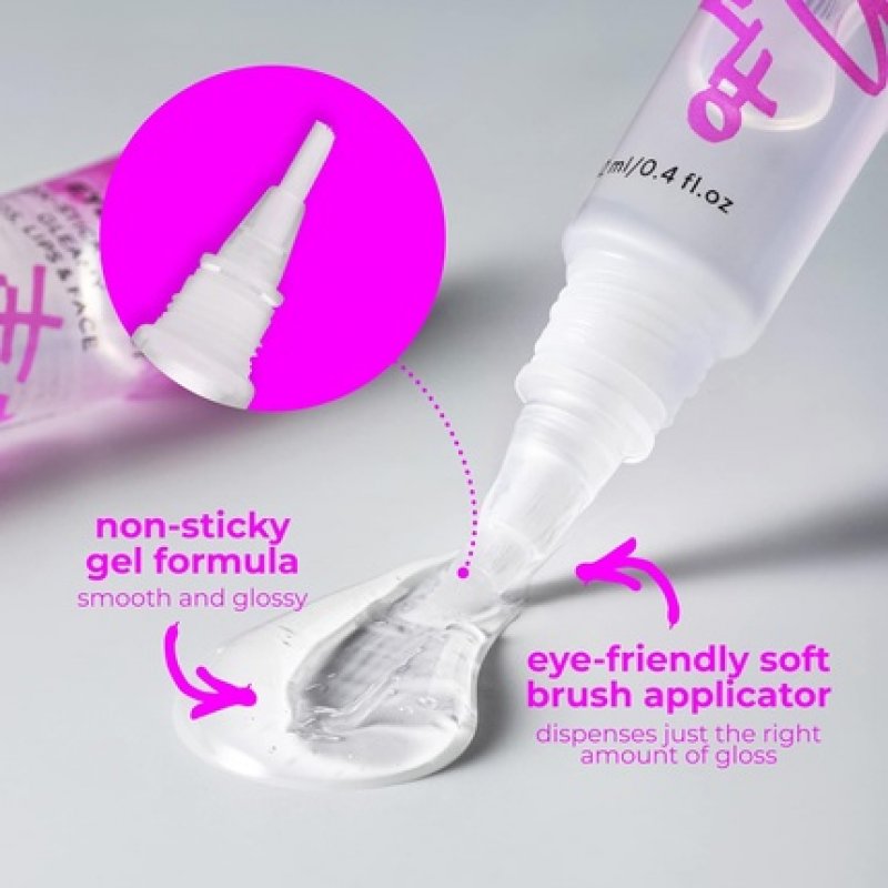 Lamel The Myth of Utopia Eyegloss Weightless Gel Formula Hypoallergenic Trendy Eye Makeup Non-Sticky Transparent Base