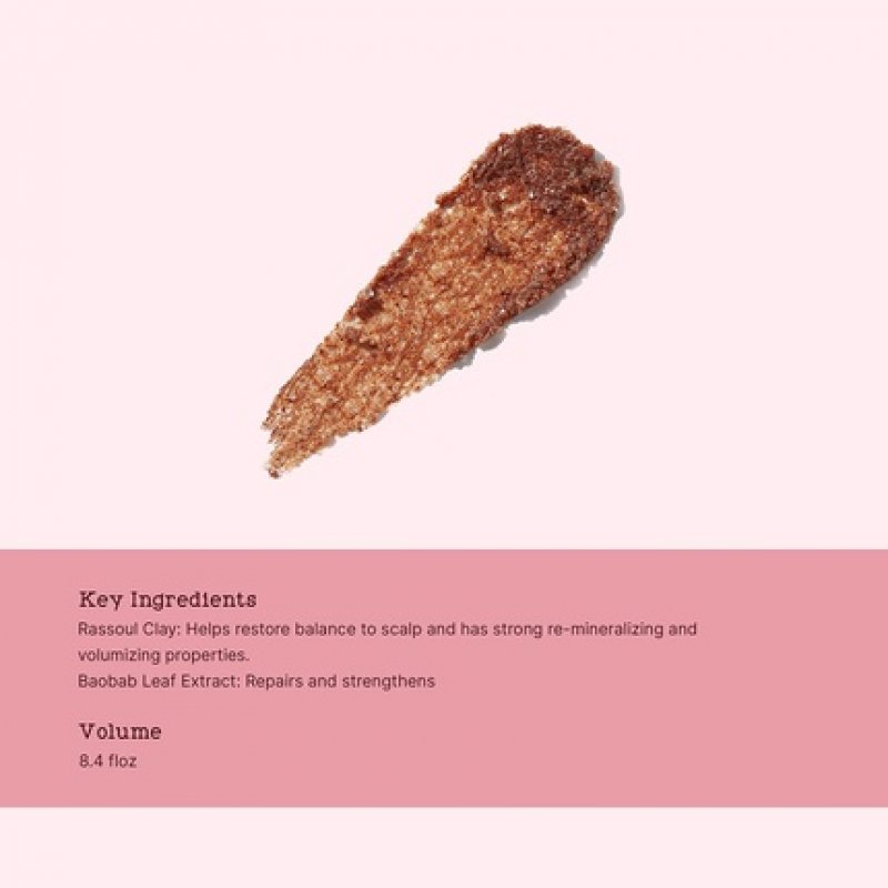 cleansing volumizing paste with pure rassoul clay and rose extracts 250ml