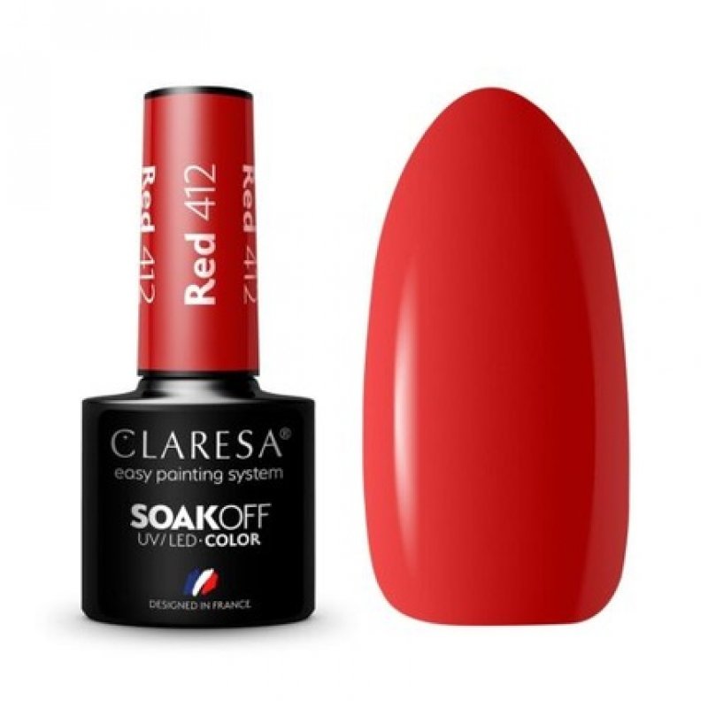 Claresa 412 Red UV Nail Polish 5ml