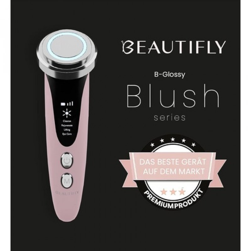 Beautifly B-Glossy Blush Mesotherapy Device Facelift Anti Aging Light Therapy