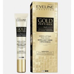 EVELINE Gold Peptides 3in1 Eye Lifting Cream for Dark Circles and Puffiness