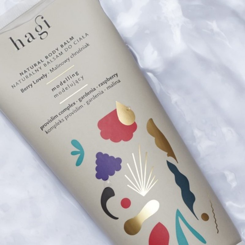 Hagi Natural Firming Body Lotion with Monoi Oil Berry Lovely Modeling Body Lotion Smooths and Firms Strawberries
