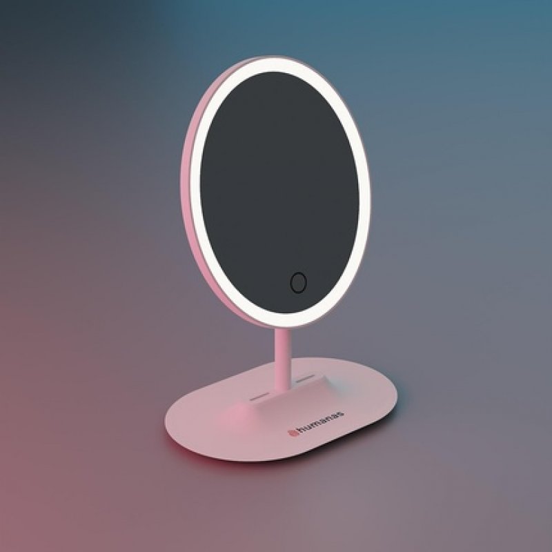 Humanas HS-ML03 Makeup Mirror with LED Lighting - White