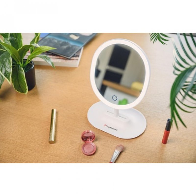 Humanas HS-ML03 Makeup Mirror with LED Lighting - White