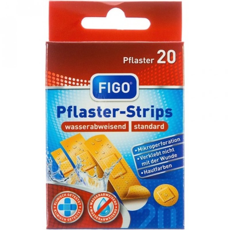 Figo Standard Plaster Strips 4 Sizes 20 Pieces