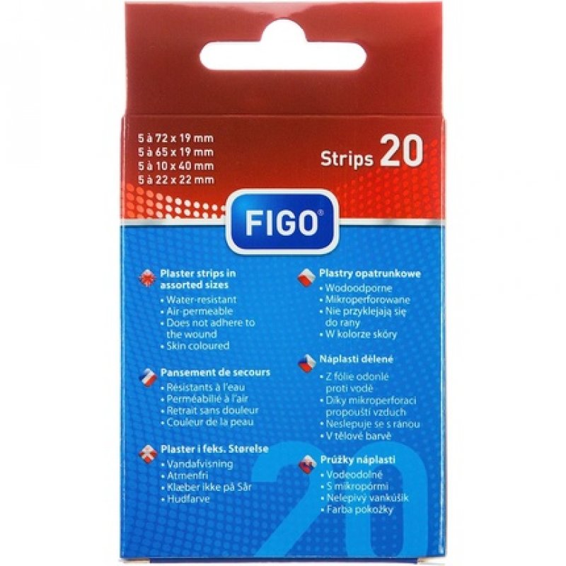 Figo Standard Plaster Strips 4 Sizes 20 Pieces