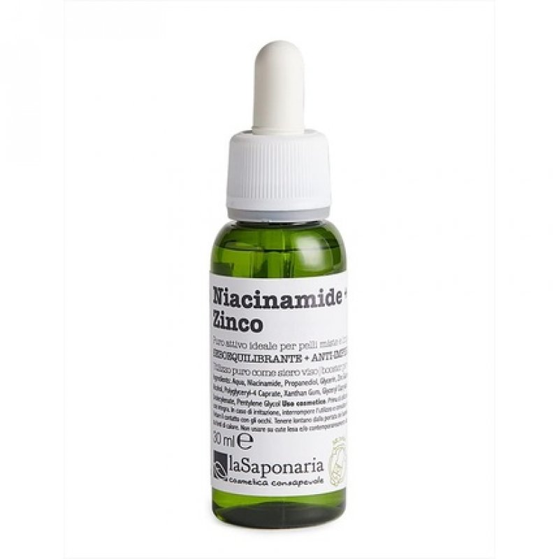 La Saponaria Niacinamide Zinc Serum for Combination Skin and Blemished Skin