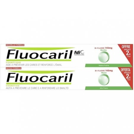 FLUOCARIL Bi-145 Mint Toothpaste 2X75ml - Pack of 2