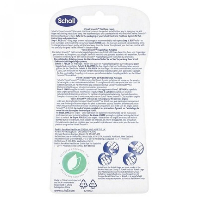Scholl Velvet Smooth Nail Care Refills - Pack of 3
