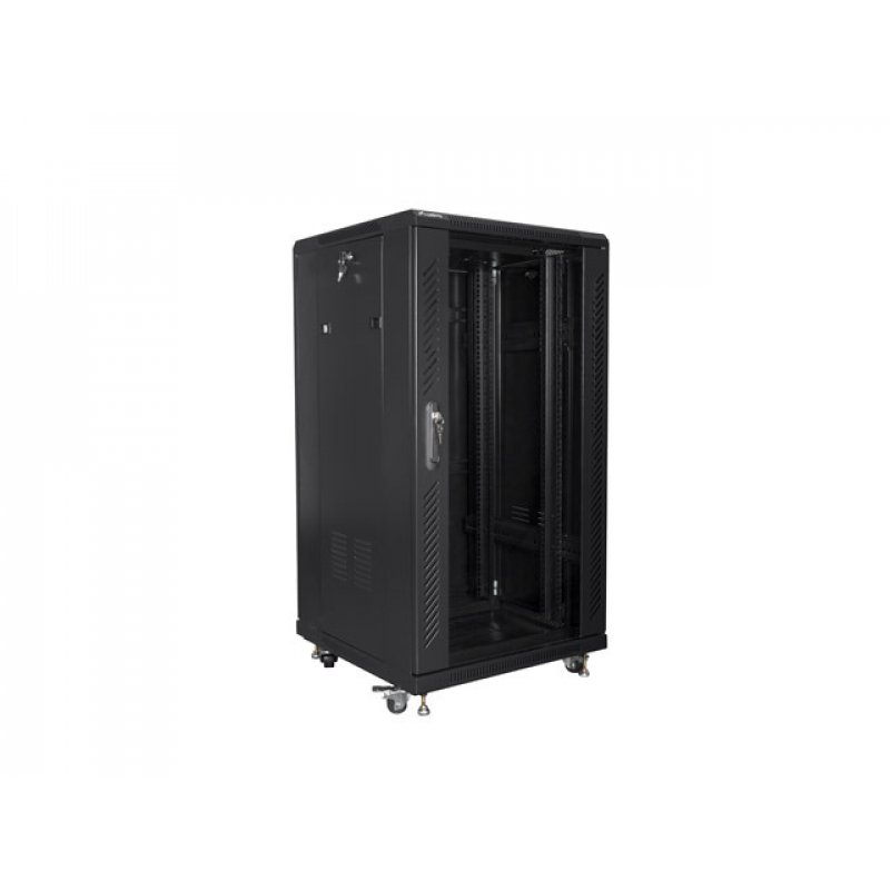 ARMARIO RACK LANBERG 22U 600X600 AUTOENSAMBLADO HASTA 60KG NEGRO