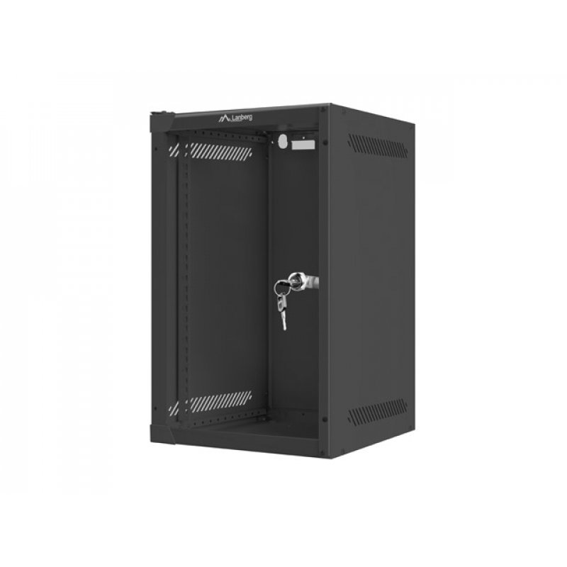 Lanberg WF10-2309-10B étagère 9U Rack monté sur le mur Noir