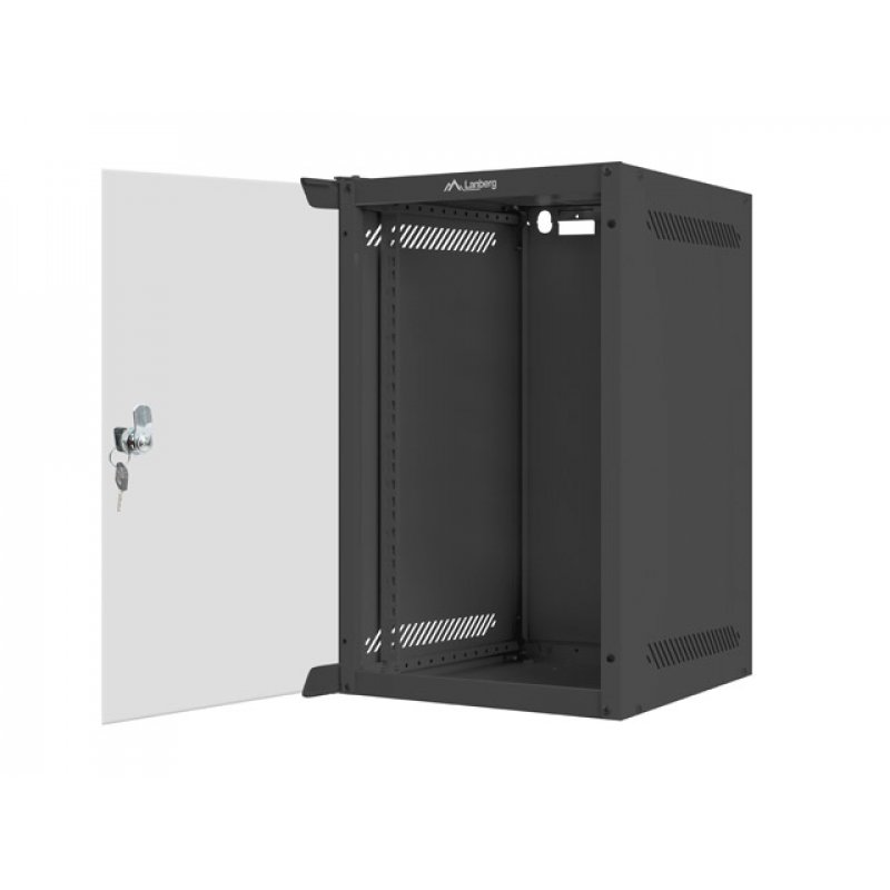 Lanberg WF10-2309-10B étagère 9U Rack monté sur le mur Noir