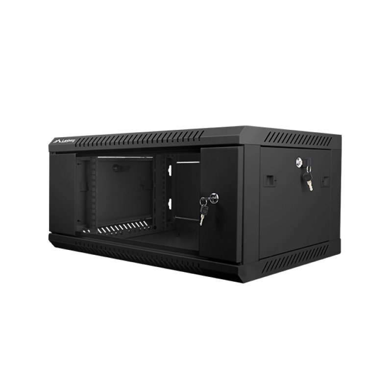 Lanberg WF01-6404-10B rack cabinet 4U Wall mounted rack Black