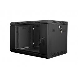 Lanberg WF01-6406-10B rack cabinet 6U Wall mounted rack Black