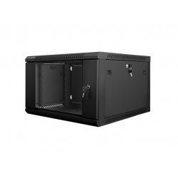 Lanberg WF01-6606-10B étagère 6U Rack monté sur le mur Noir