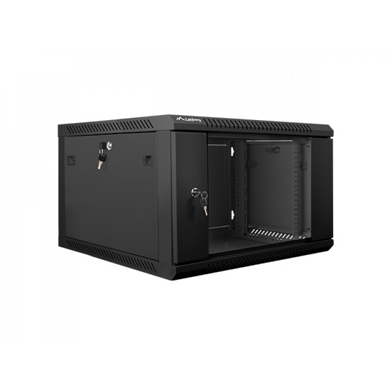 Lanberg WF01-6606-10B étagère 6U Rack monté sur le mur Noir