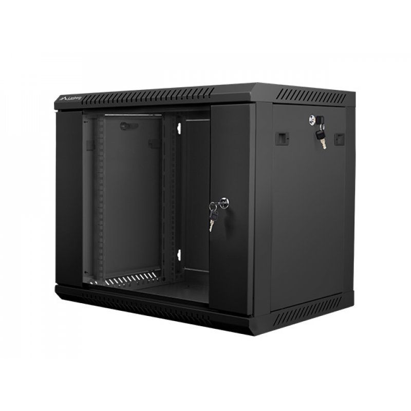 STOCKDIV1 - Lanberg WF01-6409-10B étagère 9U Rack monté sur le mur Noir