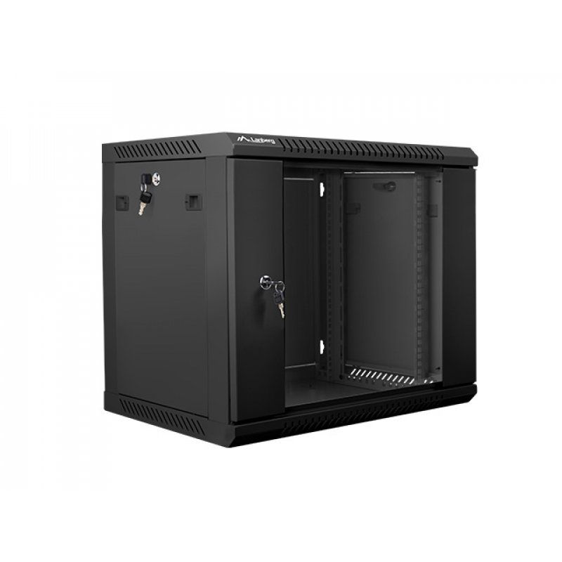 STOCKDIV1 - Lanberg WF01-6409-10B étagère 9U Rack monté sur le mur Noir