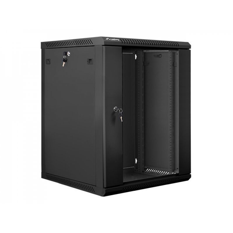 Lanberg WF01-6615-10B étagère 15U Rack monté sur le mur Noir