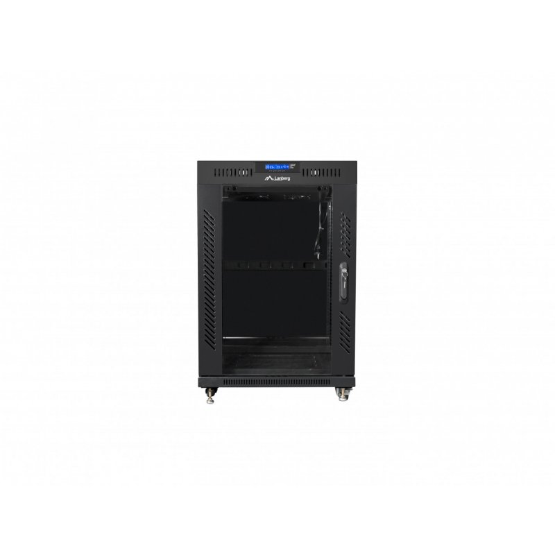 ARMARIO LANBERG RACK 19? 15U 800X1000 LCD PUERTA CRISTAL FLAT PACK NEGRO