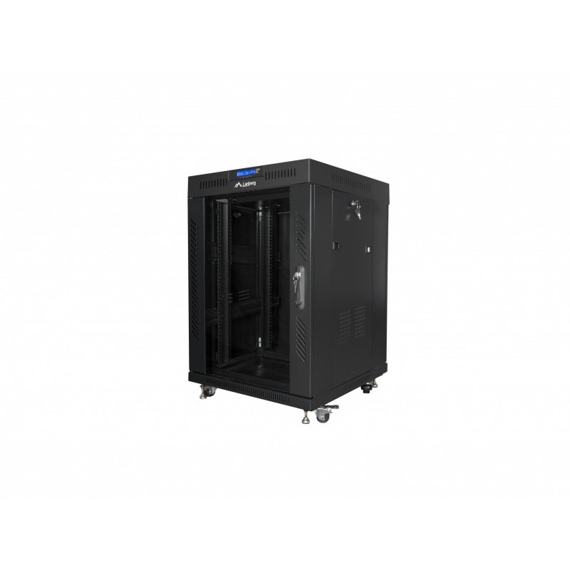 Lanberg FF01-6615-12BL étagère 15U Rack autonome Noir