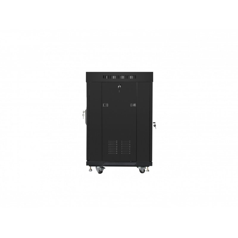 ARMARIO LANBERG RACK 19" 15U 600X600 FLAT PACK NEGRO PUERTA CRISTAL CON LCD