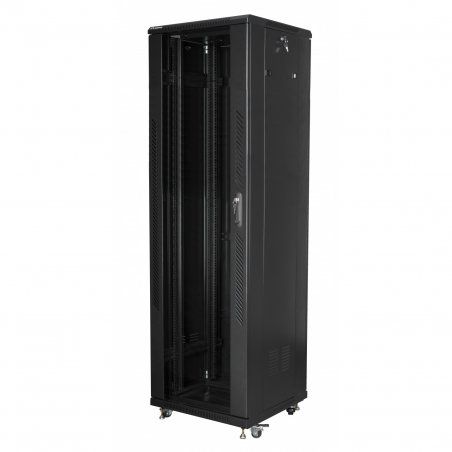 Lanberg FF01-6642-12B rack cabinet 42U Freestanding rack Black