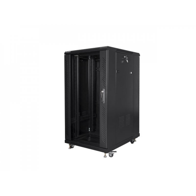 Lanberg FF01-6822-12B rack cabinet 22U Freestanding rack Black