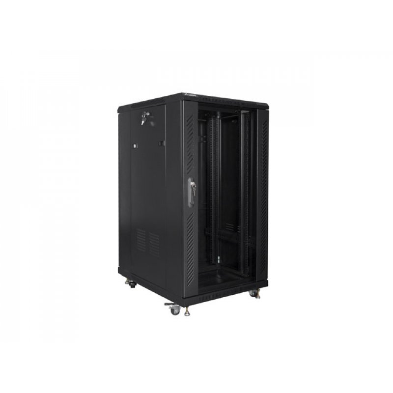 Lanberg FF01-6822-12B étagère 22U Rack autonome Noir