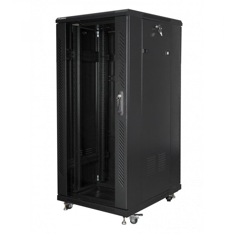 Lanberg FF01-6827-12BL étagère 27U Rack autonome Noir